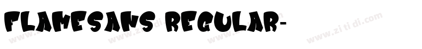 FlameSans Regular字体转换